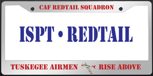 Tuskegee Airman license plate cover